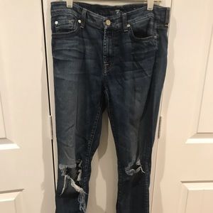 7 FOR ALL MANKIND Lowrise Skinny Jeans